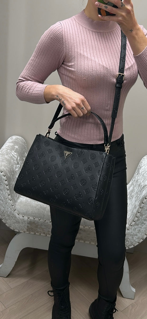 Guess Black Logo TISHA Bag. PD776407.