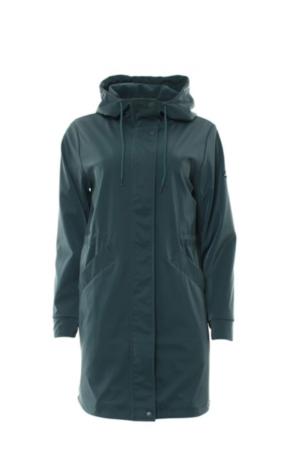 Relax & Renew green Aoife raincoat