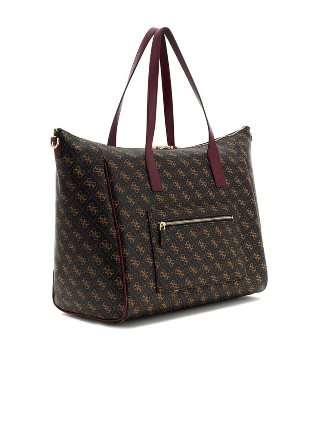 Guess brown logo Latona travel bag lq9211017