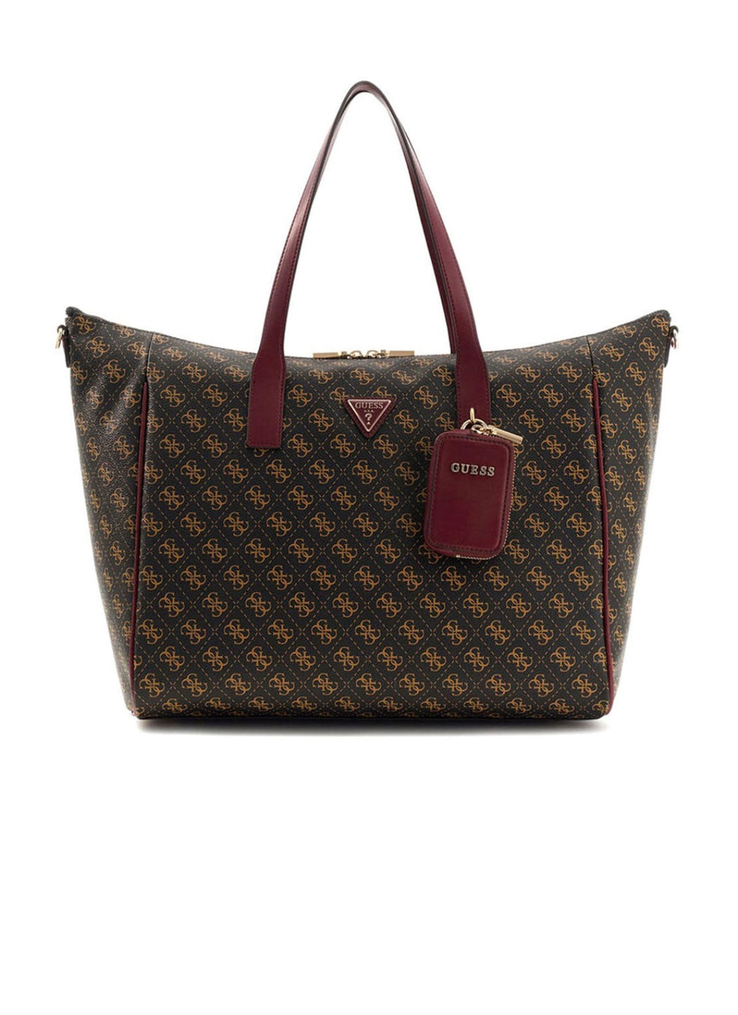 Guess brown logo Latona travel bag lq9211017
