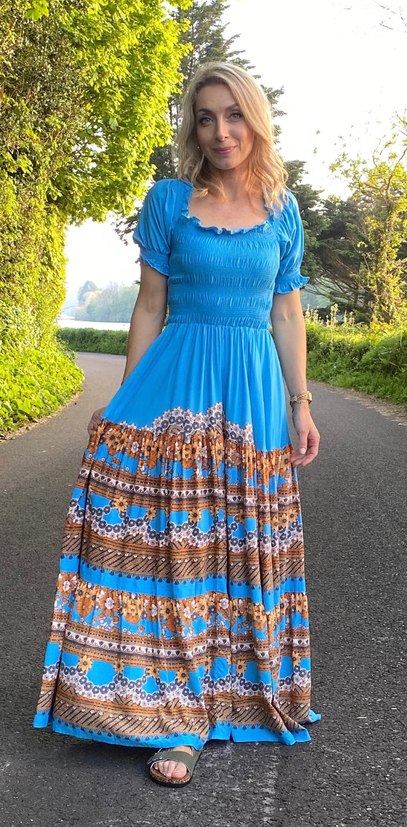 Ginerva print Claudette maxi