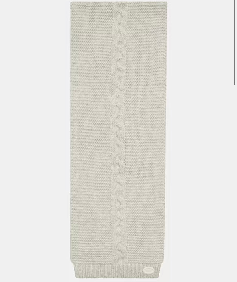 Guess cable knit scarf in stone
