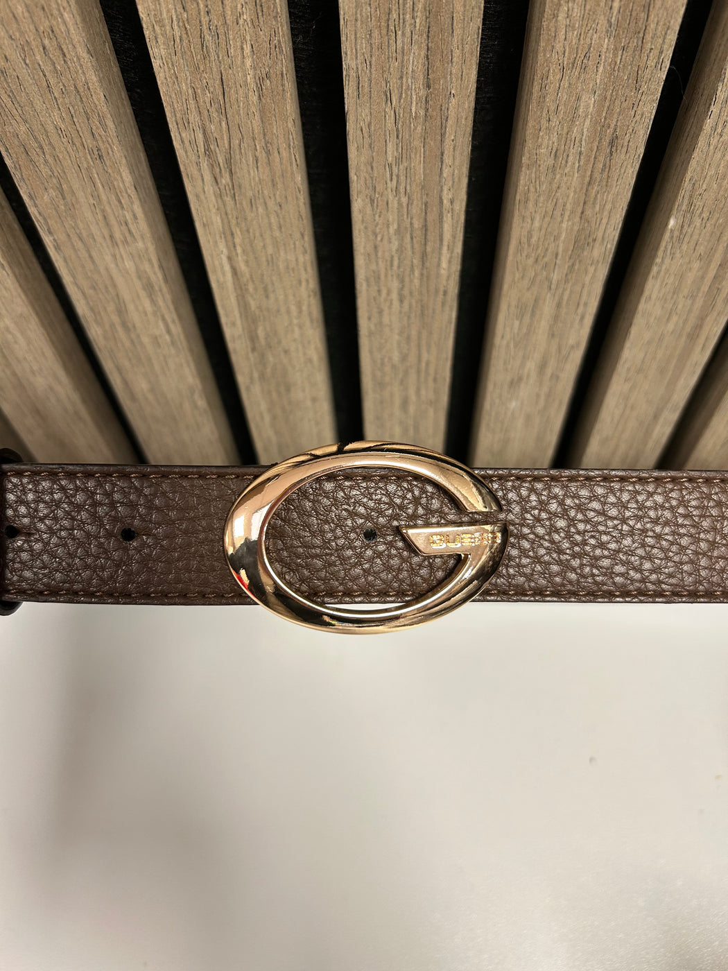 Guess Brown Logo Belt. BW9306P5430