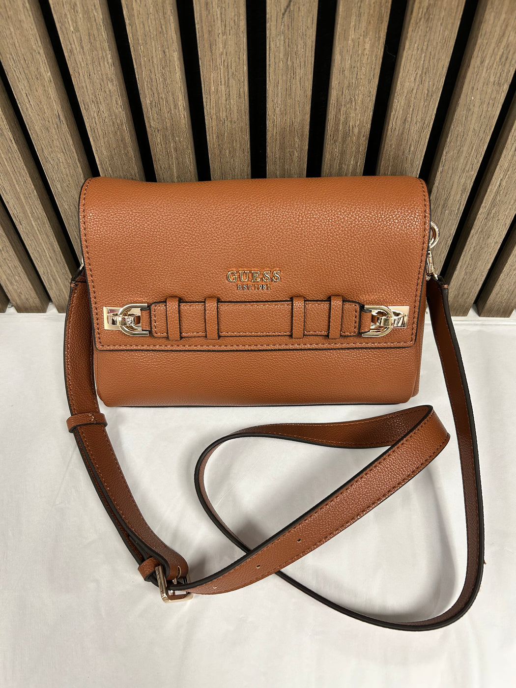 Guess Cognac GREGORIA Bag. BG854620.