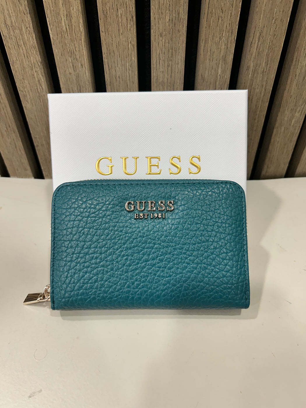Guess Teal MARSHA Wallet. BG9501140