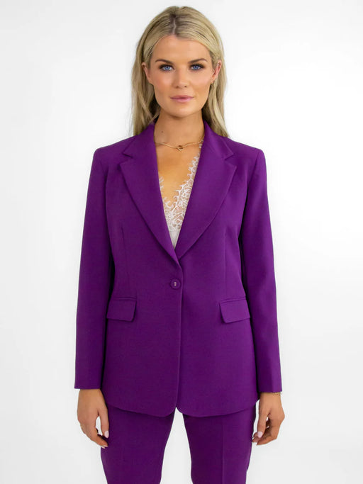 Sassari purple suit blazer
