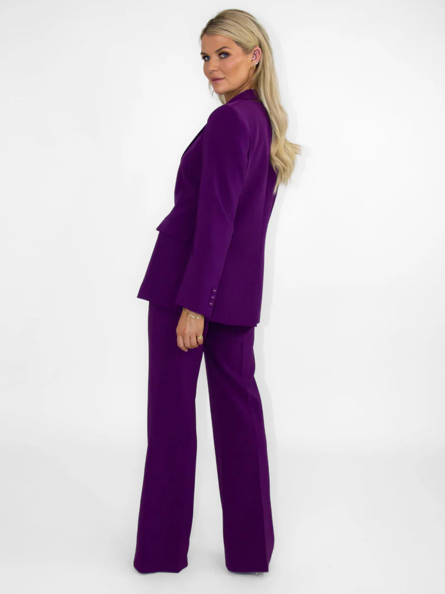 Sassari purple suit blazer
