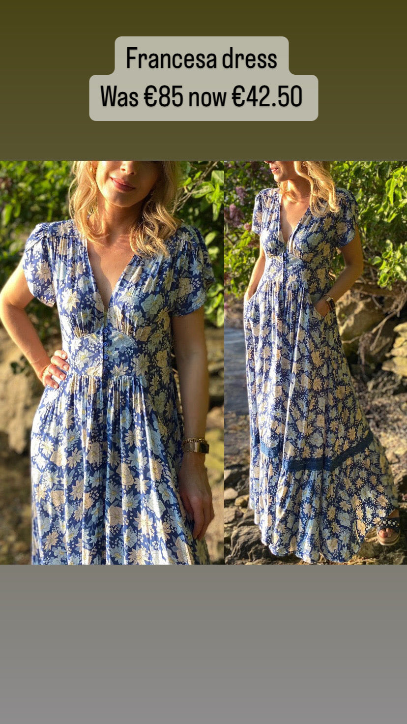 Francesa print maxi dress