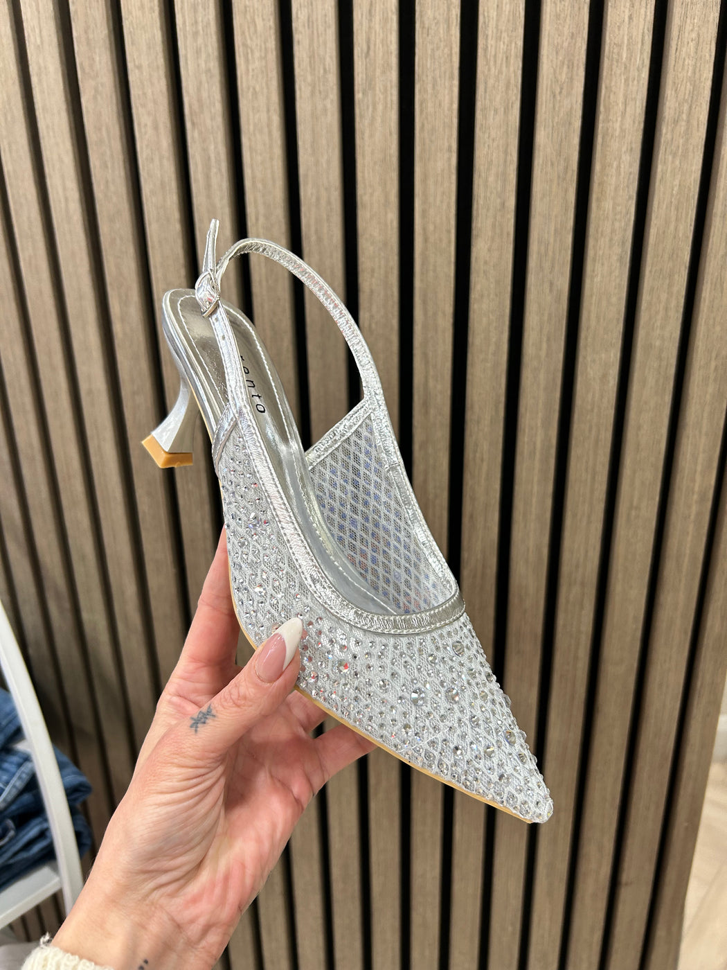 Warrenwood Silver Gem Sandals