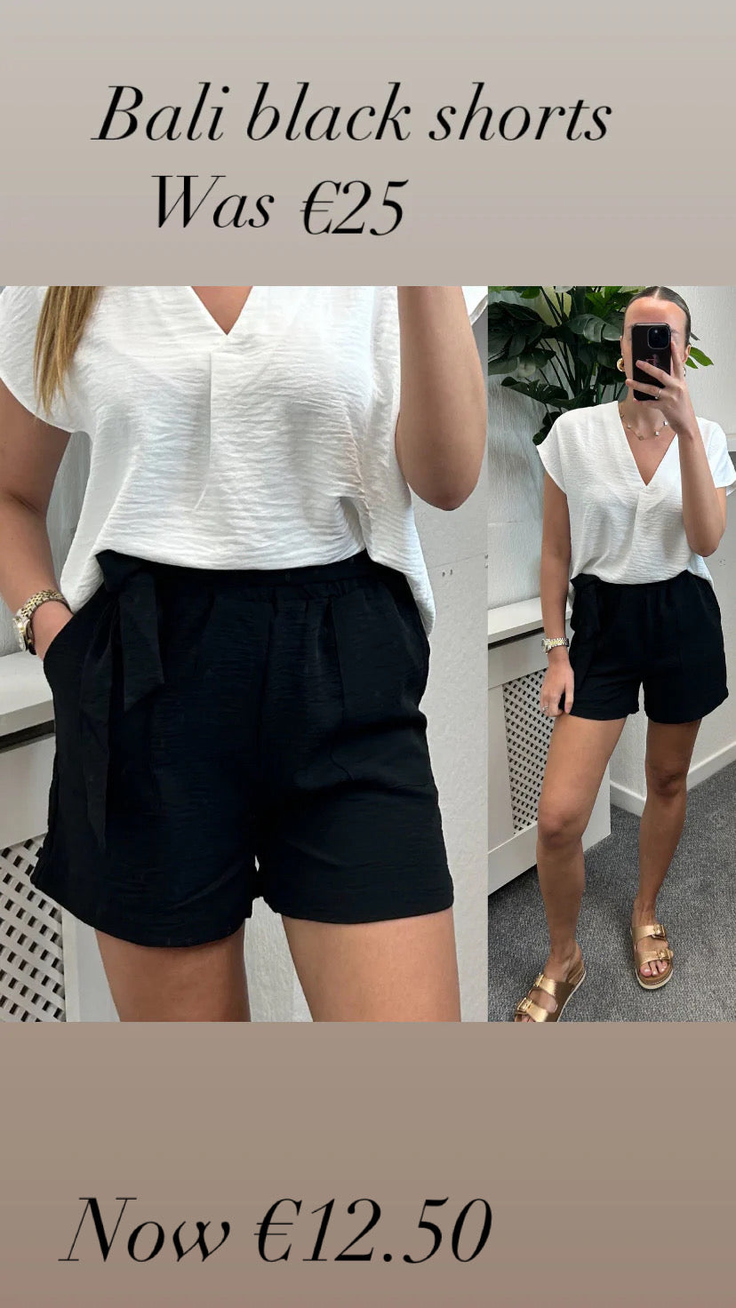 Bali black shorts