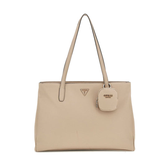 Guess taupe power play tote bag BG900623