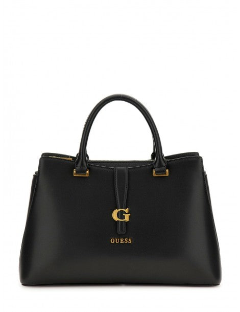 Guess black kuba satchel bag VA932906