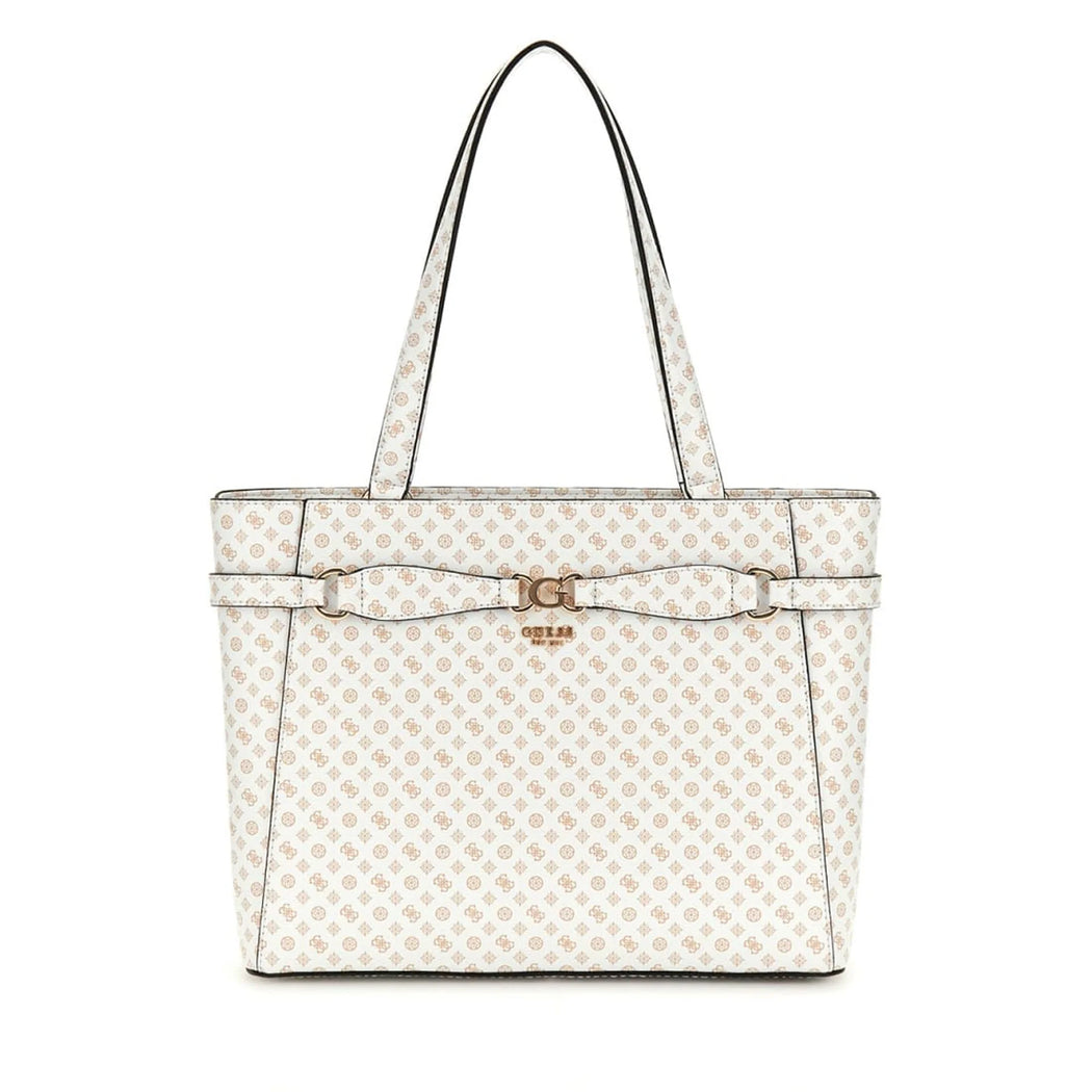 Guess white handbag hotsell