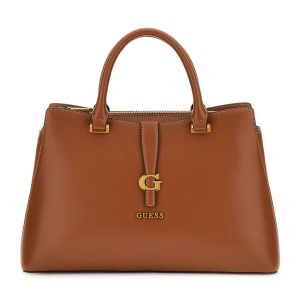 Guess cognac kuba satchel VA932906