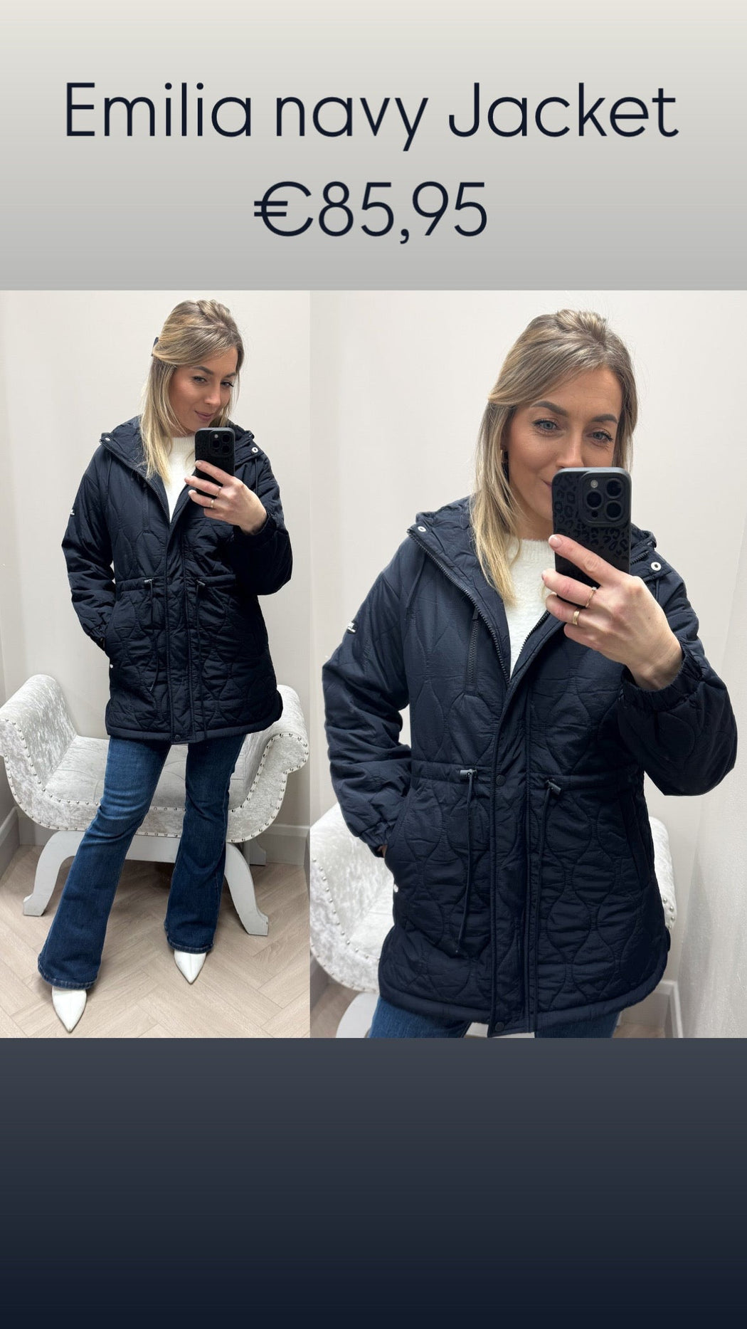 Emilia  navy Jacket