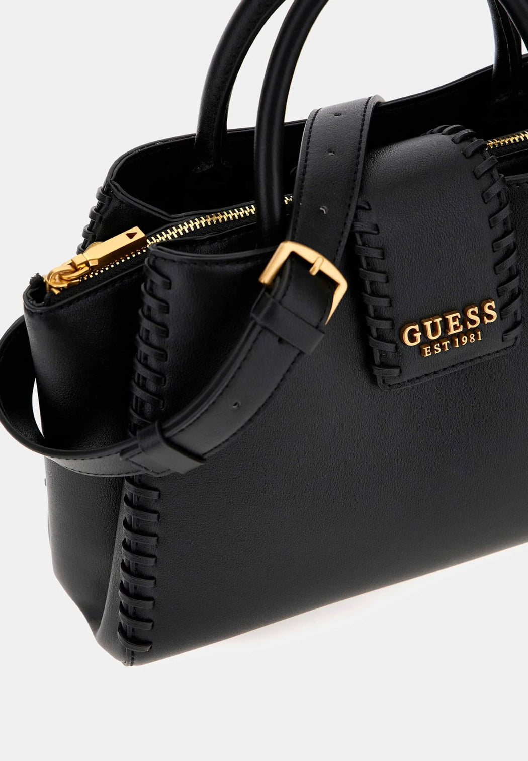 Guess black libera girlfriend satchel bag BA900205