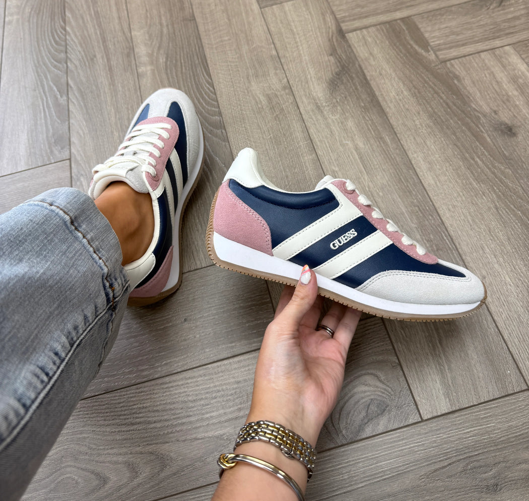 Guess pink/navy trainers FLTSAPLEP12