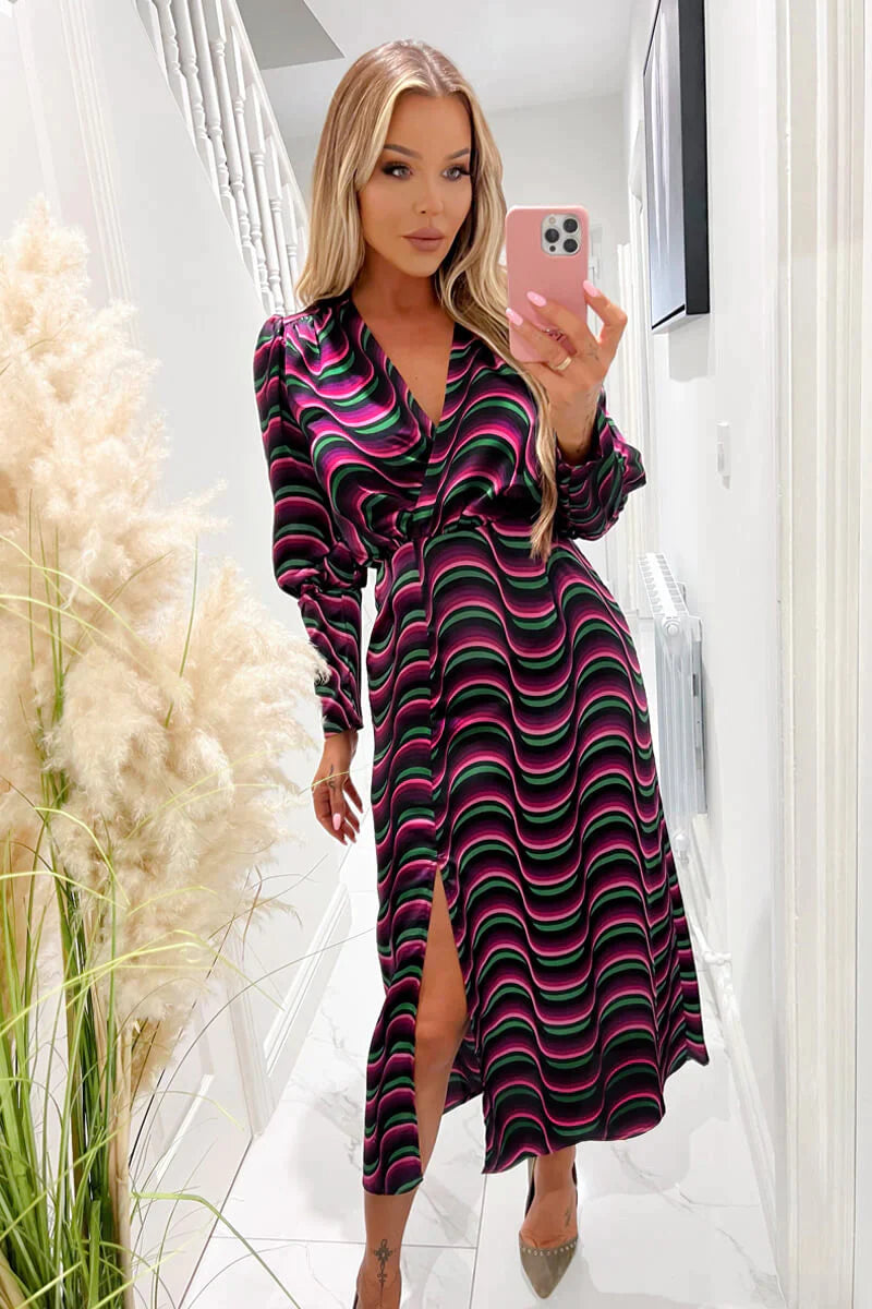 Long wrap tops best sale