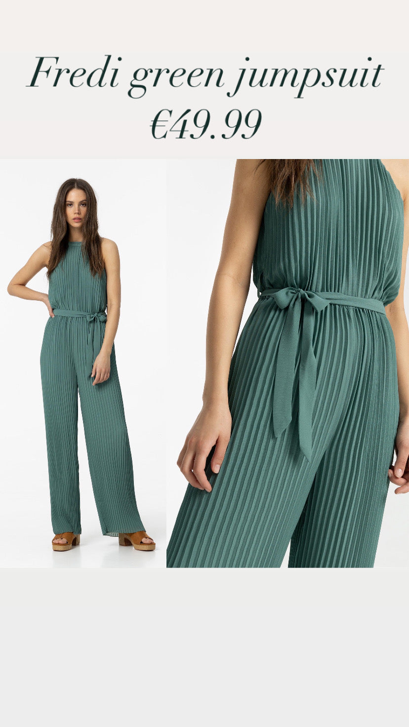 Fredi green jumpsuit