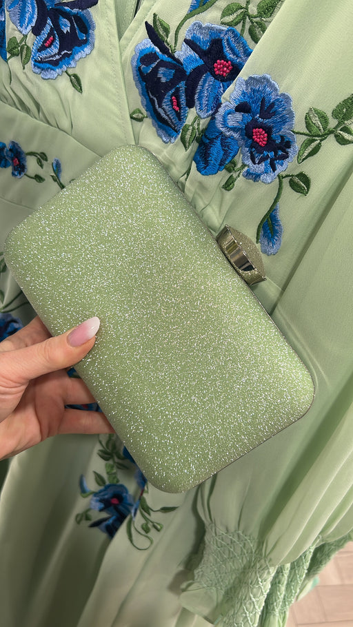 Green 302 clutch bag