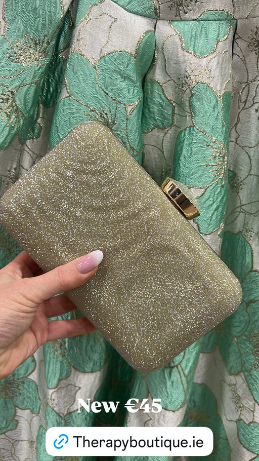 Gold  302 clutch bag