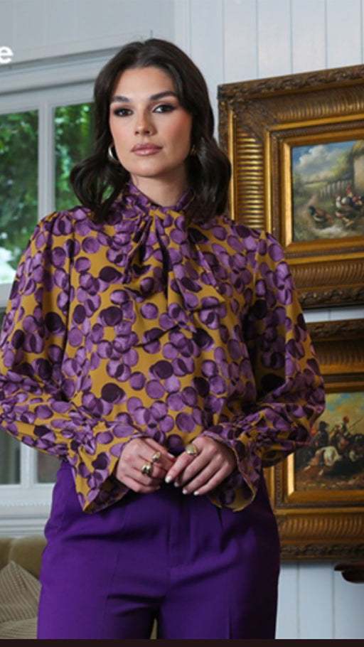 Reva purple blouse