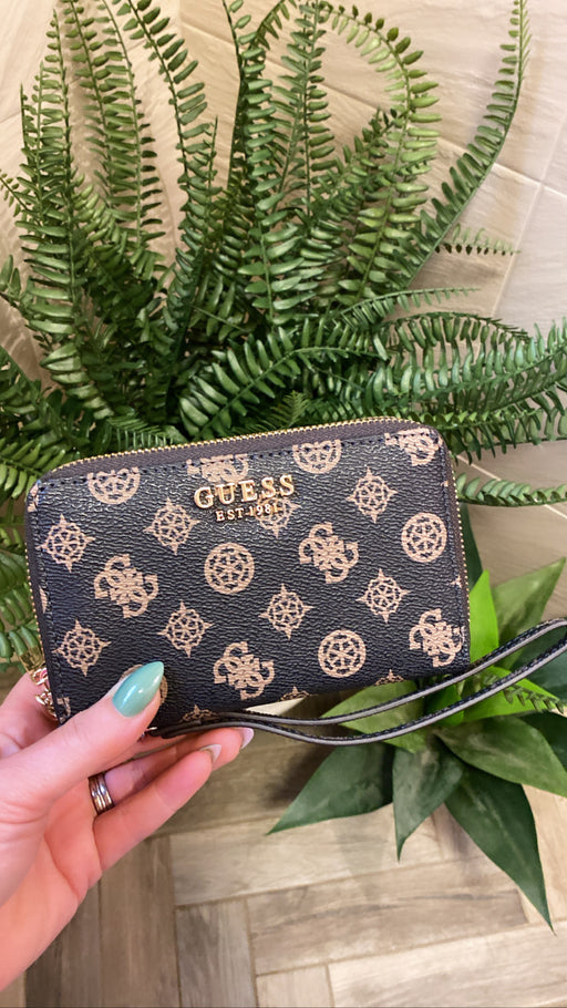 Mocha logo  meridan  double zip wallet