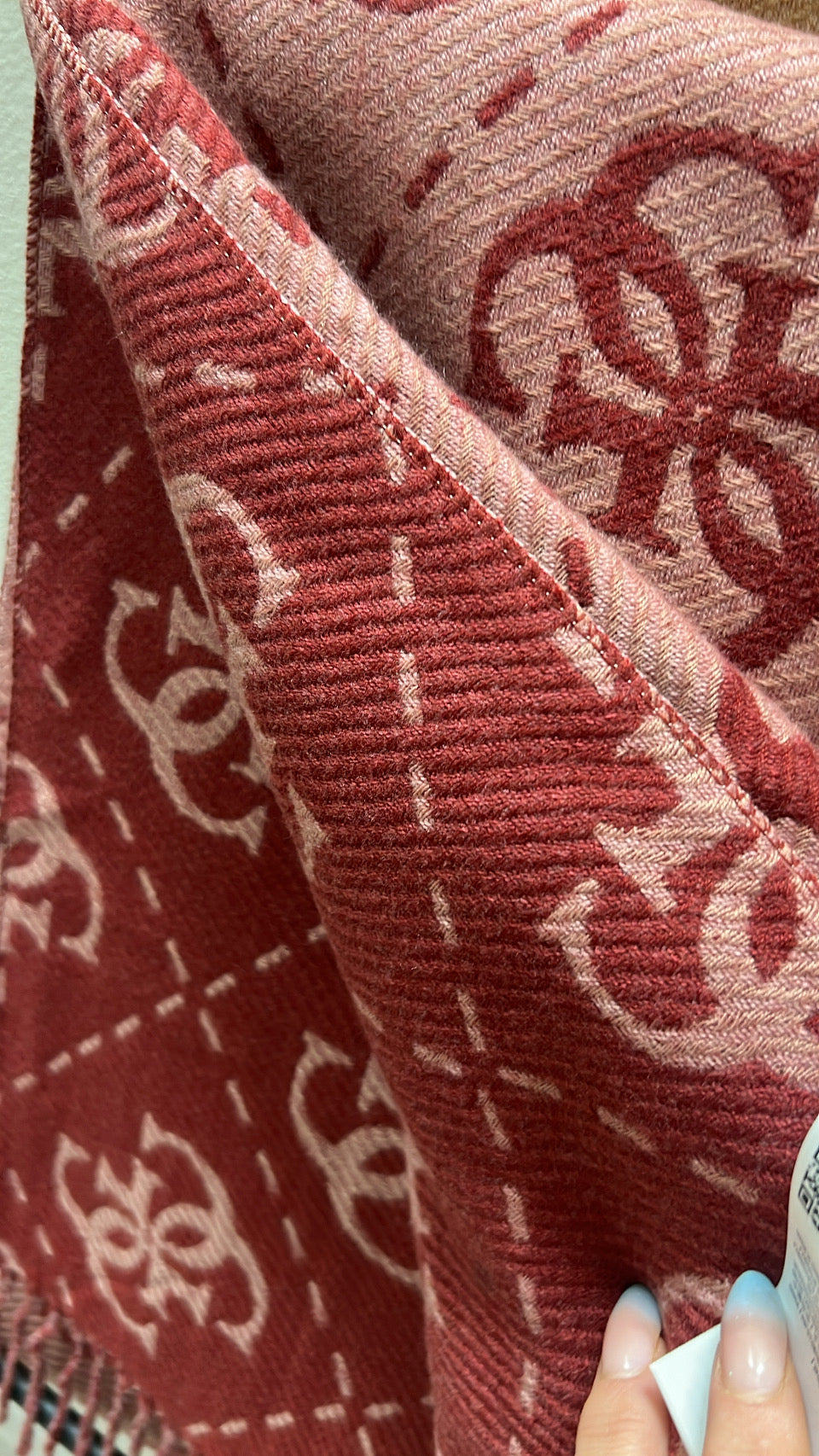 Nolana wine 4G logo scarf aw5217vis03
