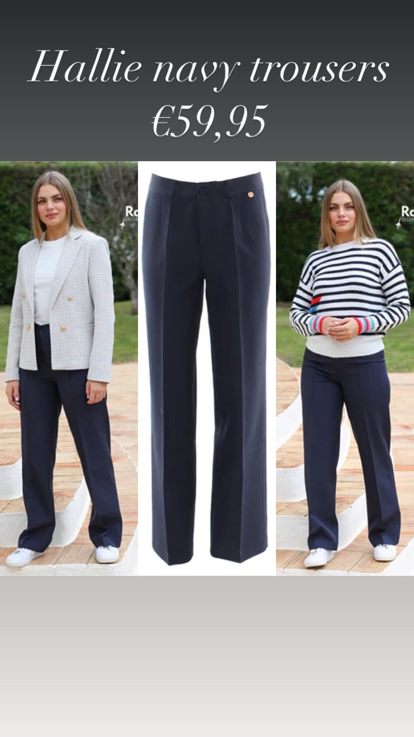 Hallie navy trousers