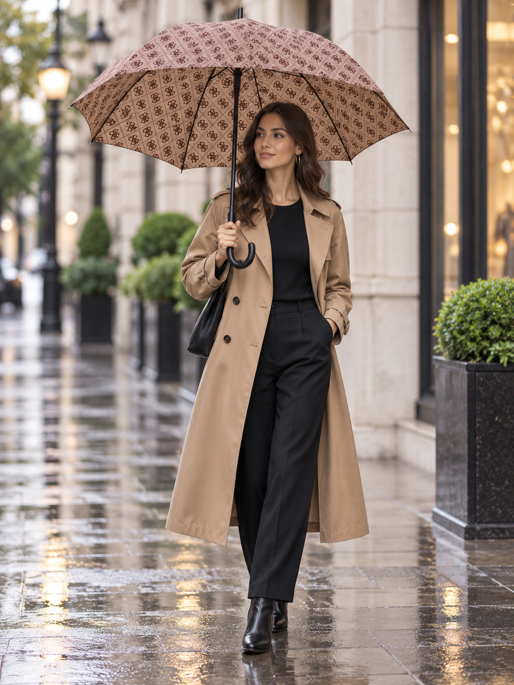 Guess late logo umbrella