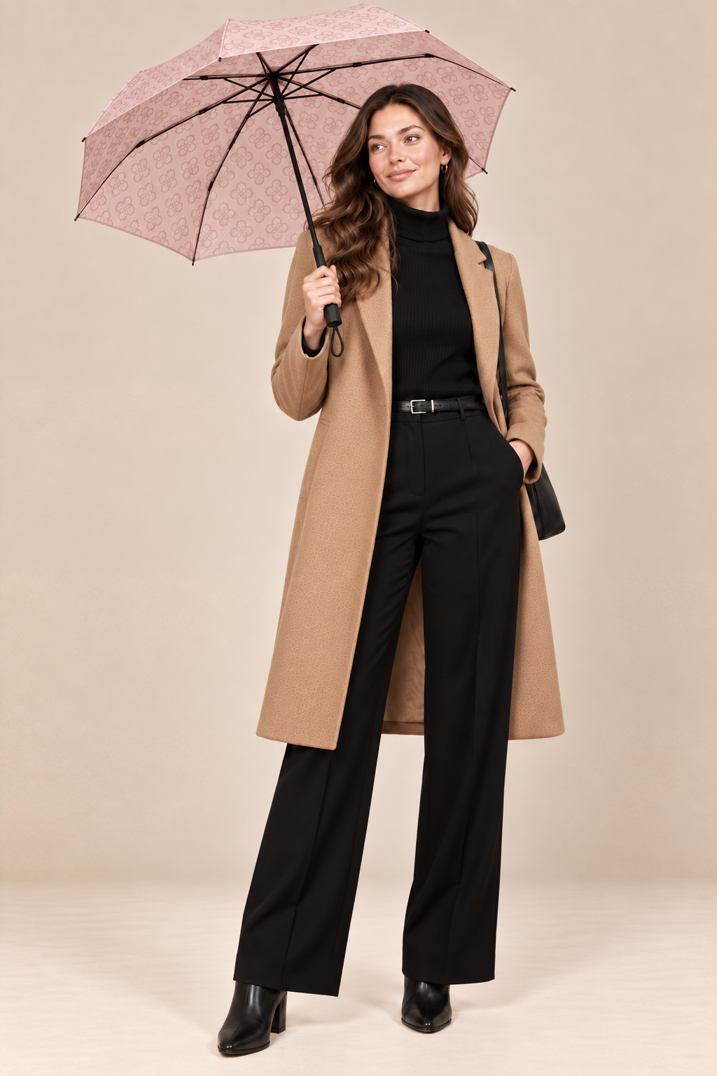 Guess pink 4G logo print umbrella