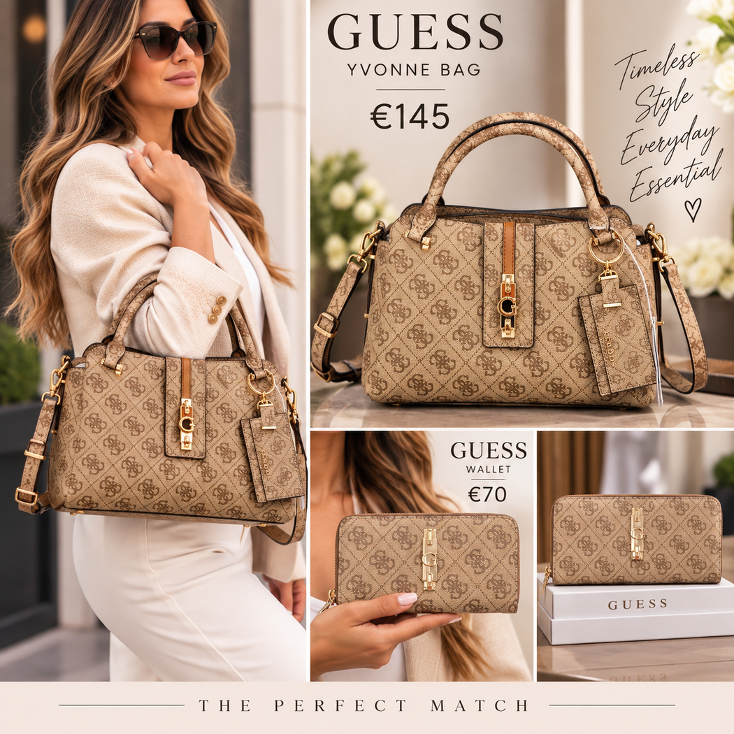 Guess Yvonne latte  logo sg237806