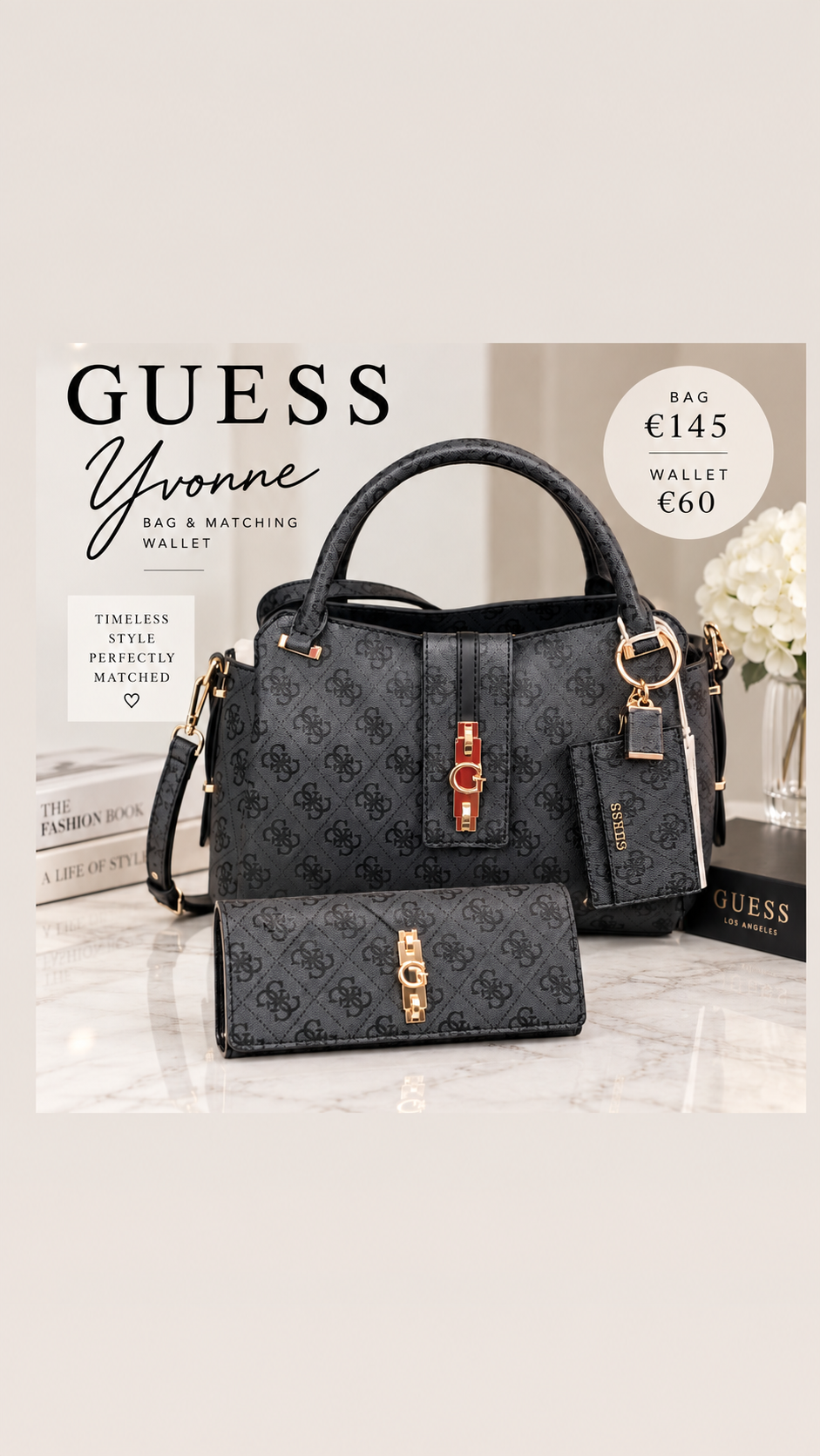 Guess yvonne logo sg237806 coal logo