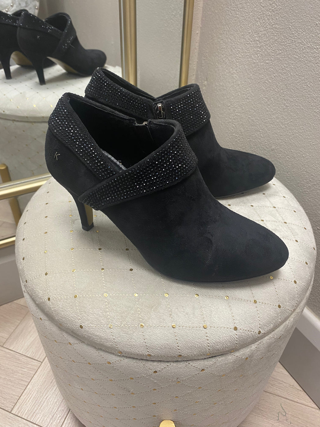 Blaina schwarz sparkle boot