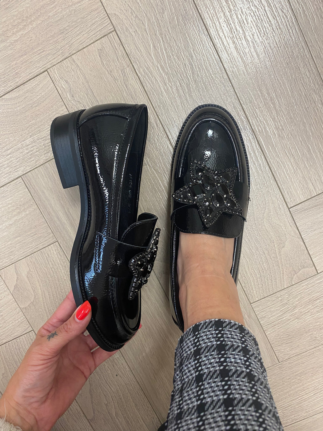 Afyon one ink star loafer