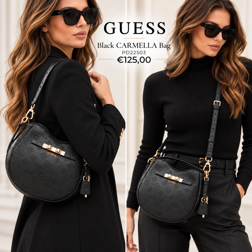 Guess Black CARMELLA shoulder / crossbody hBPD222503