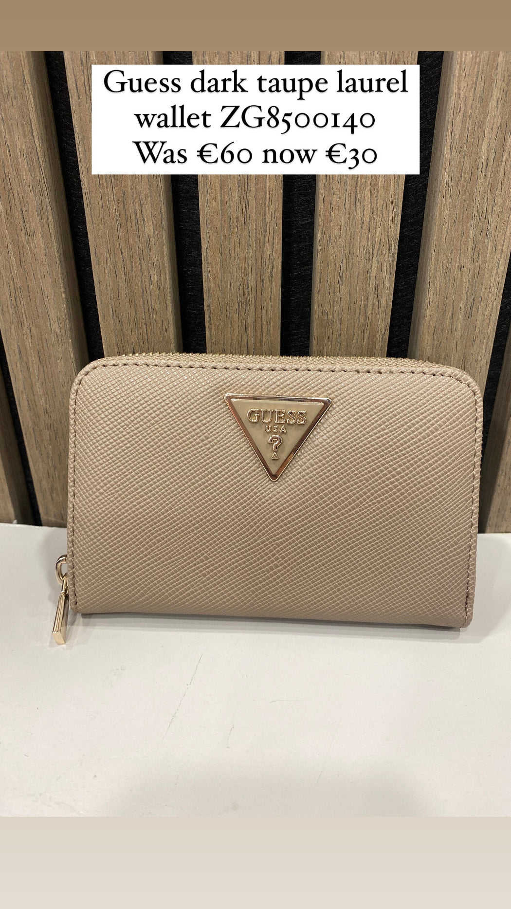 Guess dark taupe laurel wallet ZG8500140