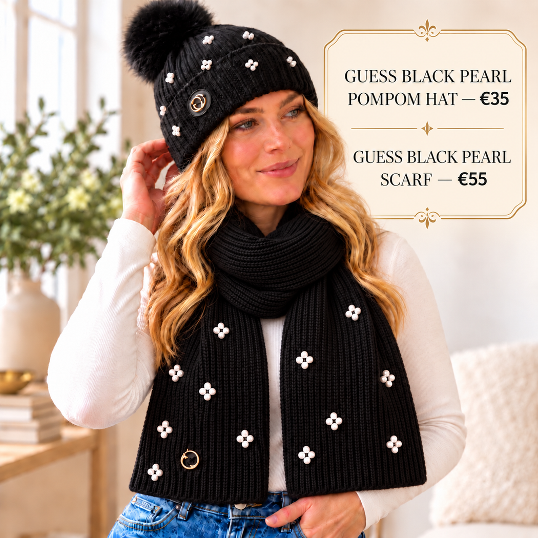 Guess black pearl scarf AW5636VIS03 - BLA