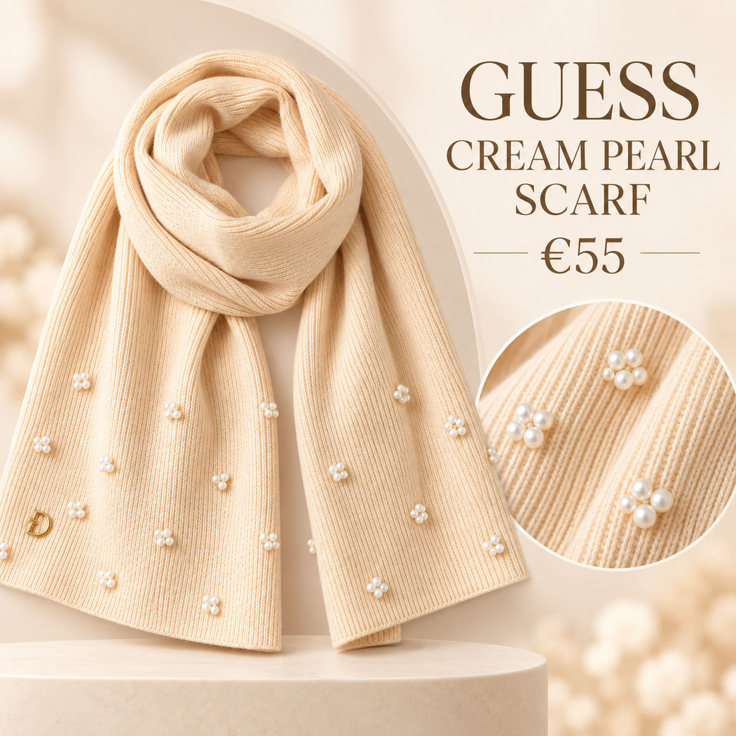 Guess cream pearl scarf AW5636VIS03 - OFF