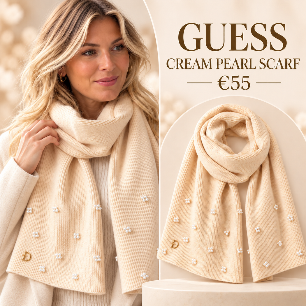 Guess cream pearl scarf AW5636VIS03 - OFF