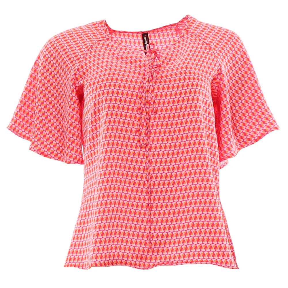 Janelle top red