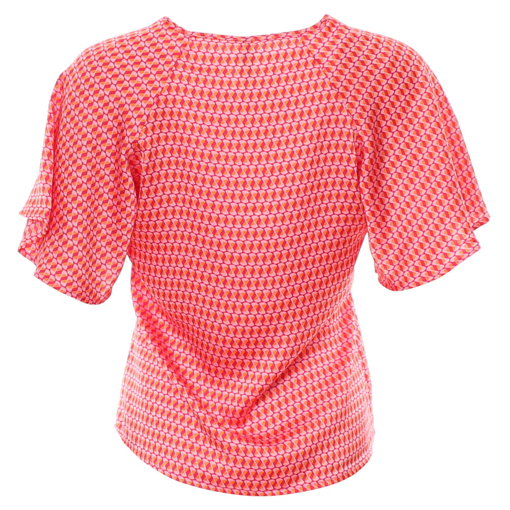 Janelle top red