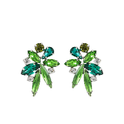 AMANI EMERALD CRYSTAL EARRINGS