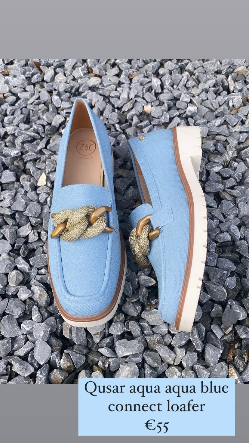 Qusar aqua aqua blue connect loafer