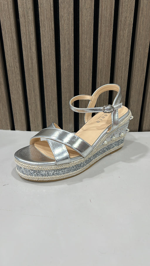 Clonalis silver weave wedge