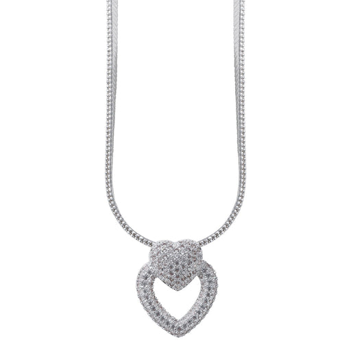 MICRO PAVÉ HEART NECKLACE U44NCB