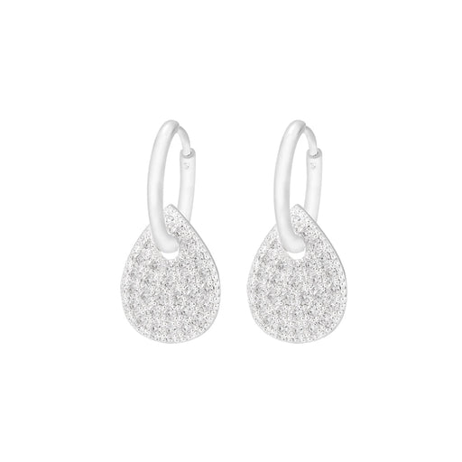 CZ TEARDROP EARRINGS. T685EAP