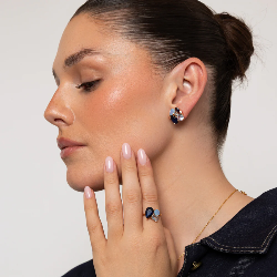 BLUE TONES EARRINGS. T673EAP
