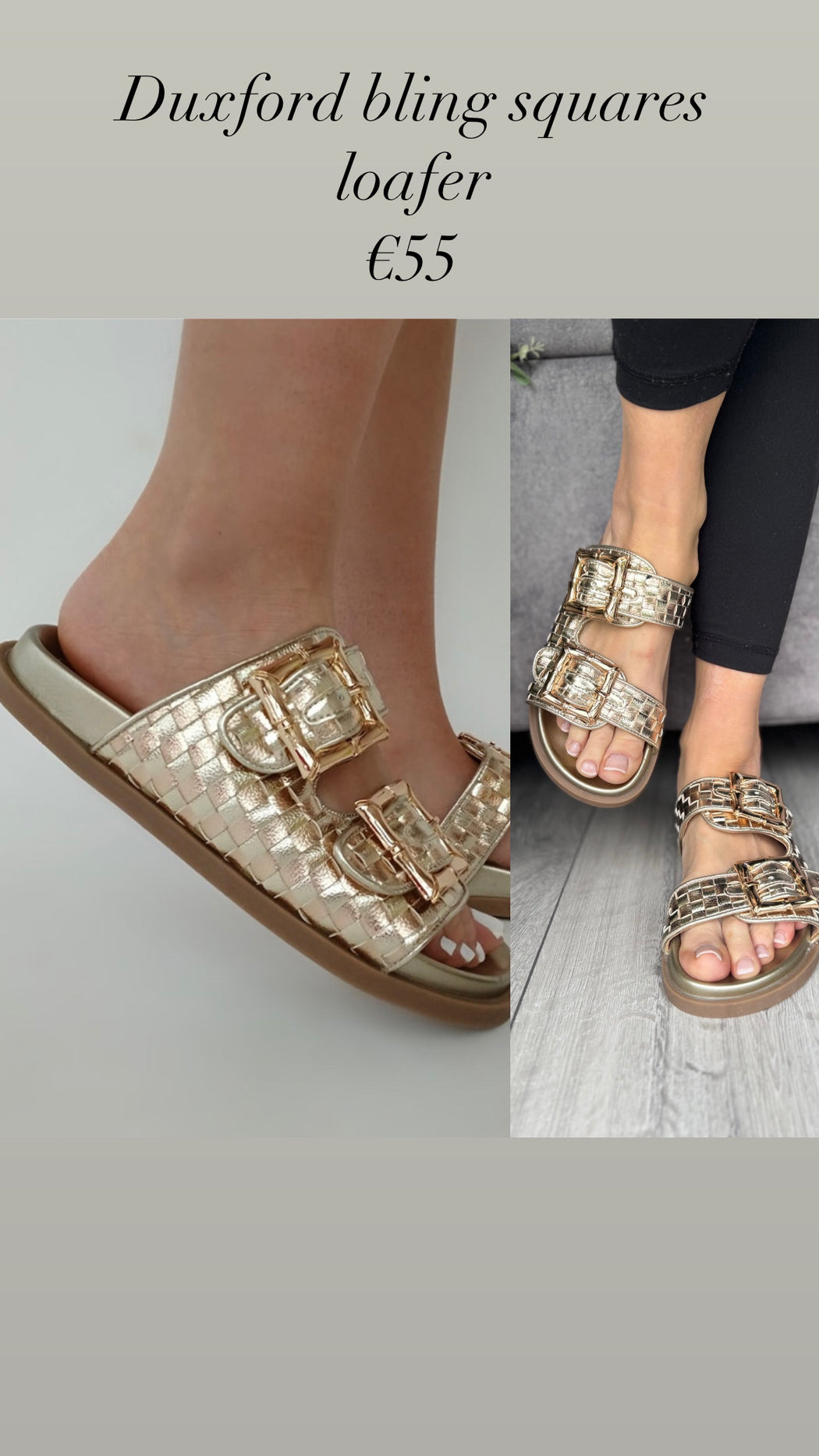 Duxford bling squares loafer