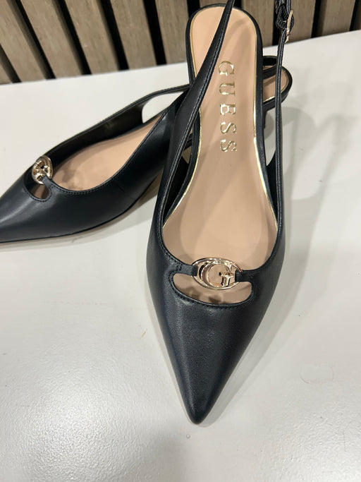 Guess black sling backs shoes FLTJESLEA05